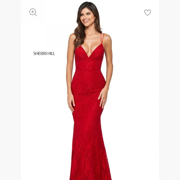 Sherri Hill Dresses & Skirts - Sherri Hill Deep V Beaded Dress